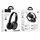 Наушники HOCO Charm BT headset W46 |BT5.3/AUX, 20h, Type-C|
