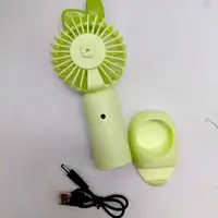 Вентилятор на USB Мини Холдер Ушки 18 см (Розовый)