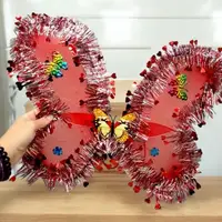 Маскарадний костюм Феї (крила, обруч, чарівна паличка), червоний
