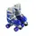 Роликовые коньки "Best Roller". Размер 31-34, светящиеся PVC колёса. Blue (141163)