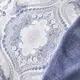 Набор постельное белье с пледом Karaca Home - Arlen indigo индиго евро