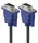 Кабель VGA-VGA папа-папа 5 метра с ферритами 3+2 (2899)