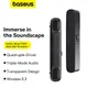 Акустика BASEUS AeQur DS10 Mini Soundbar (battery) |BT5.3, AUX/USB, OTA, RGB, 2.5Wx2|