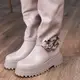 Ботфорты женские зимние Fashion Shiloh 3418 40 размер 25,5 см Бежевый
