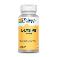Аминокислота Solaray L-Lysine 500 mg, 60 вегакапсул