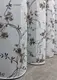 Готовая тюль (4х2,7м.), батист "Flora". Цвет белый с коричнево-черным принтом. Код 1326т 42-0978