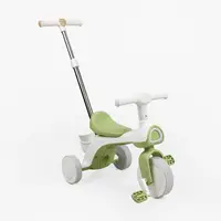 Детский трехколесный велосипед Best Trike TL-058 озвучка подсветка родительская ручка колеса EVA. White and Green (195895)