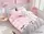 Комплект постельного белья с компаньоном R7624 pink TAG(evro)-734
