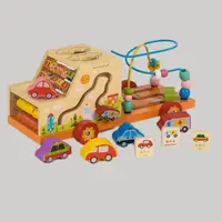 Деревянная логическая машинка "Multifunctional studying car". Multicolor (81604)