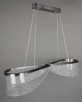 Люстра світлодіодна підвісна LED світильник для квартири на стелю лед 28435 Коричневий 30-150х23х99 см.