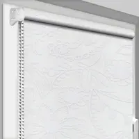 Рулонная штора Rolets Цветы 1-3050-2200 220x170 см открытого типа Белая