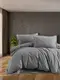 Фланелевое постельное белье First Choice Flannel Soprano Grey семейный