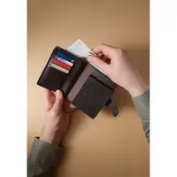 Обкладинка-портмоне для військового квитка та посвідчення УБД коричнева краст
