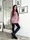 Вязаное платье-туника AO127 Пудровое Oversize S-L