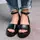 Женские босоножки Fashion Gladis 3594 41 размер 26 см Черный