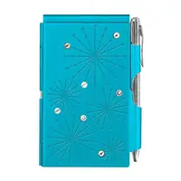 Карманный блокнот с ручкой Troika Glitz Bright Blue