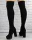 Женские ботфорты Fashion Gina 1285 36 размер 23,5 см Черный