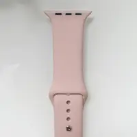 Силіконовий ремінець для розумного годинника Smart Watch 42/44 (Пудровий)