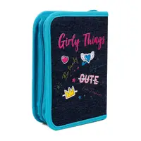 Пенал твердий одинарний із двома клапанами YES HP-04 Caramel Girl 533588 4х13х21 см