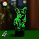 3D ночник "Корги" (УВЕЛИЧЕННОЕ ИЗОБРАЖЕНИЕ)+ пульт ДУ+ батарейки (3ААА)  3DTOYSLAMP