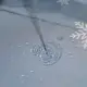 Тканевая шторка для ванной и душа Снежинки 180x200 см