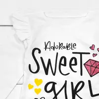 Лонгслив для девочки с принтом Sweet Girl