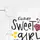 Лонгслив для девочки с принтом Sweet Girl