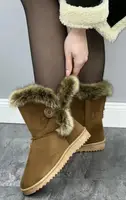 Угги женские зимние коричневые С292