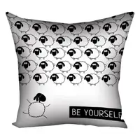 Подушка c принтом габардиновая Be yourself 50x50 (5P_NGBAR115)