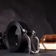 Стильный брючный ремень для мужчин из натуральной кожи GRANDE PELLE 11675 Черный
