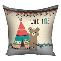 Подушка c принтом габардиновая Wild life 50x50 (5P_WL001)