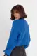 Короткий в'язаний джемпер oversize - синій цвет, S