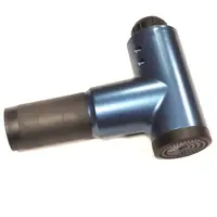 Масажер Акумуляторний для тіла м'язовий портативний ручний 4 насадки Fascial Gun KH-320 Темно-синій