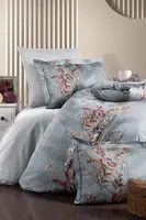Сімейна постільна білизна First Choice Cotton Satin Albert Grey сатин Туреччина 160х220см (2 шт)