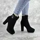 Ботильоны женские Fashion Truman 2416 40 размер 25,5 см Черный