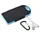 Зовнішній акумулятор Power bank UKC PB-263 10000 mAh із сонячною панеллю та ліхтариком Чорний з блакитним