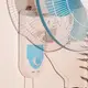 Вентилятор настенный Sokany 3-ступенчатая регулировка Ø 44 см
