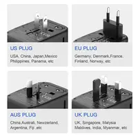 Универсальный сетевой адаптер для зарядки с 4 портами — 2x USB-A и 2x USB-C, Travel Adapter для путешествий и дома, компактное