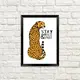 Постер в рамке Stay wild & free 15x21 см (MT5_EX001)