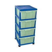 Пластиковый сине-зеленый комод СlassiС Elif plastik 300-5LFF