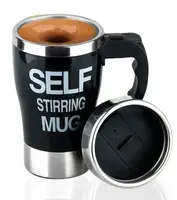 Термокружка с вентилятором для размешивания сахара Self Stirring Mug Black