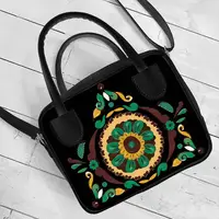 Сумка женская Kitto Косівський візерунок: квітка 25x20x9 см (SKI_24U007_BL)