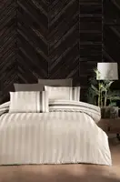Полуторное Турецкое Постельное Белье First Choice Deluxe Satin Artwel Champagne 160х220см