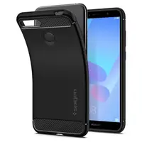Чехол Spigen для Huawei Y6 Prime (2018) Rugged Armor, Black (L30CS24128)