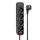 Удлинитель сетевой HOCO Aura 4-bit extension cable socket fast charge NS1 |2USB/1Type-C, 4Sockets, 4000W, 20W/3A, PD/QC, 1.8m|