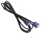 Кабель VGA-VGA папа-папа 5 метра с ферритами 3+2 (2899)