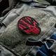 Набор шевронов 2 шт на липучке Череп Герб Украины 7,5х6 см вышитый патч нашивка шеврон