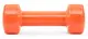 Гантель виниловая PowerPlay 4125 Achilles Orange, 2*4 кг