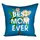 Подушка габардиновая с принтом Best mom ever 40x40 см 4P_21M016