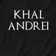 Футболка GoT "Кhal" именная мужская, Черный, XXL, английский